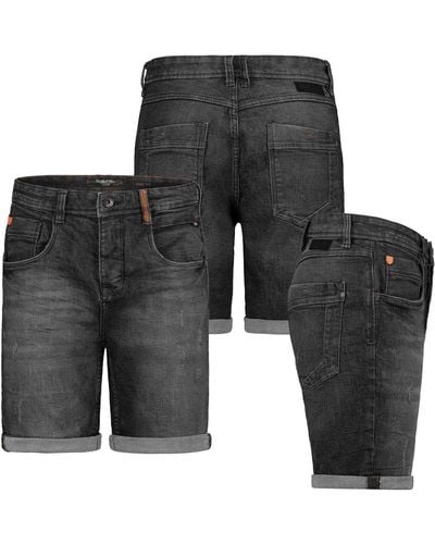 Sublevel Bermudas Short Freizeit Bermuda kurze Hose Jeans Denim Shorts - Grau