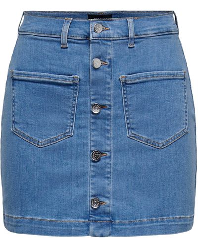 ONLY Jeansrock (1-tlg) Weiteres Detail - Blau