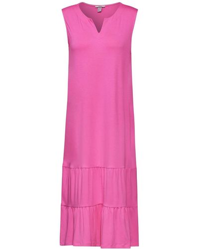 Cecil Sommerkleid Solid Jersey Dress - Pink