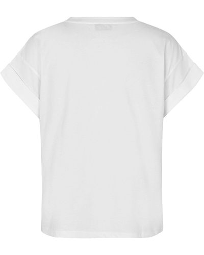 Modström T-Shirt Brazil (1-tlg) Plain/ohne Details - Weiß