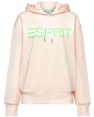 Esprit Logo-Sweatshirt aus Frottee (1-tlg) - Natur