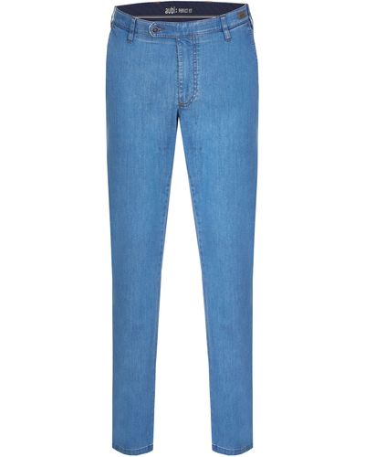 aubi : Bequeme aubi Perfect Fit Sommer Jeans Hose Stretch aus Baumwolle High Flex Modell 526 - Blau