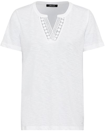 Olsen T-Shirt Short Sleeves - Weiß