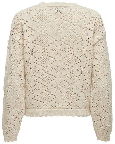 ONLY Longpullover ONLGAIL LIFE LS STRUCTURE O-NECK KN - Natur