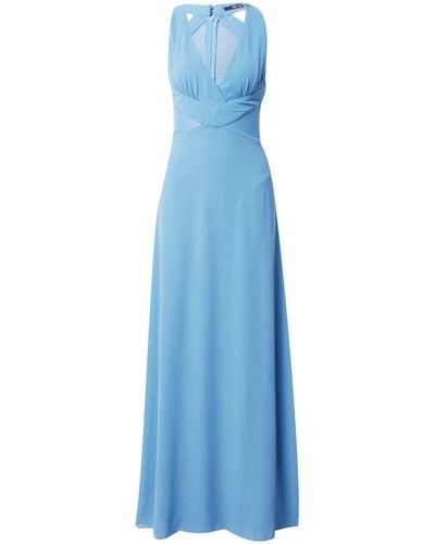 TFNC London Abendkleid AMERA (1-tlg) Drapiert/gerafft - Blau