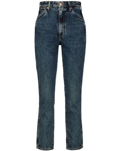 Wrangler 5-Pocket- Jeans WALKER MOONWALK (1-tlg) - Blau