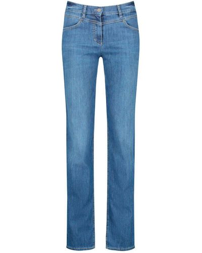 Gerry Weber Regular-fit-Jeans Best4Me Relaxed (622005-66850) - Blau