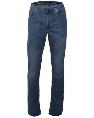 ALBERTO 5-Pocket-Jeans blau (1-tlg)