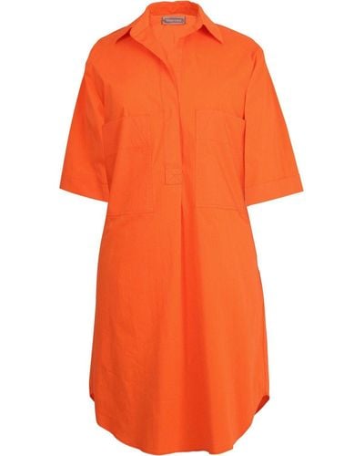 White Label Hemdblusenkleid Kaftankleid - Orange