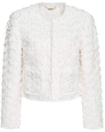Rich & Royal Jackenblazer Boxy tweed jacket - Weiß