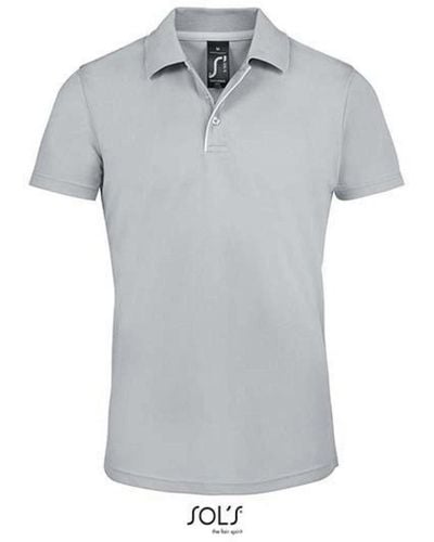 Sol's Poloshirt Mens Sports Polo Shirt Performer - Grau