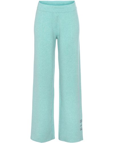 Elbsand Strickhose -Loungehose mit weitem Bein, Loungewear - Blau