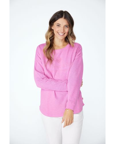 LIEBLINGSSTÜCK Sweatshirt CaronL mit Logoprint - Pink