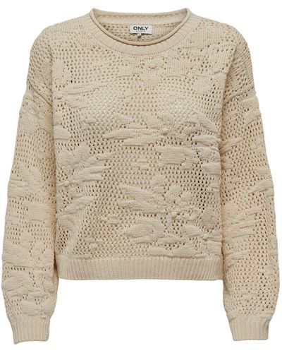 ONLY Longpullover - Natur