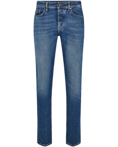 BOSS 5-Pocket- Tapered-Fit Jeans - Blau
