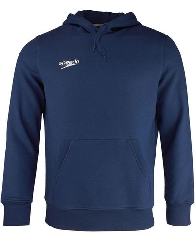 Speedo Hoodie Team Kapuzenpullover (-tlg) mit Bauch-Tasche, sportlicher Schnitt, Logo, 1 Stück - Blau
