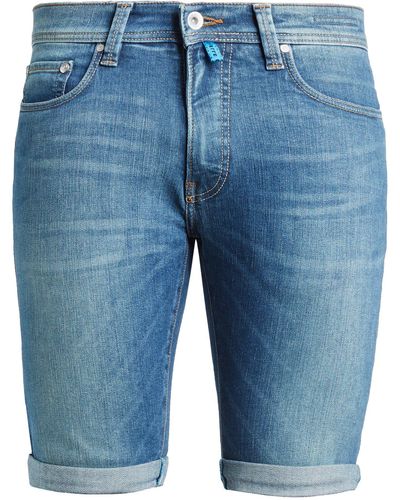 Pierre Cardin 5-Pocket-Jeans FUTUREFLEX SHORTS blue green used washed 3452 8880.31 - Blau