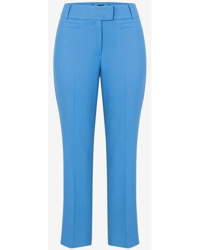 MORE&MORE &MORE Regular-fit-Jeans Structured Kickflare Pants, blue breeze - Blau
