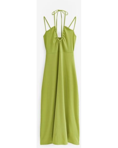 Next Sommerkleid Neckholderkleid mit Trägern in Minilänge (1-tlg) - Grün