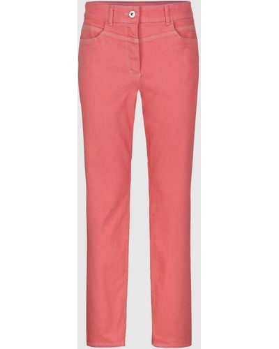 Bianca Stretch-Jeans MELBOURNE im coolen Five-Pocket-Design in Trendfarbe - Rot