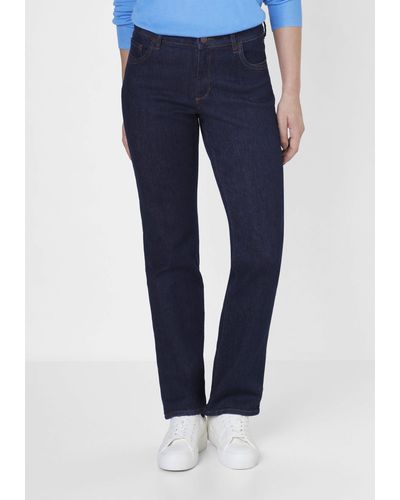 Paddock's LARA Straight-Fit 5-Pocket Jeans mit Stretch - Blau