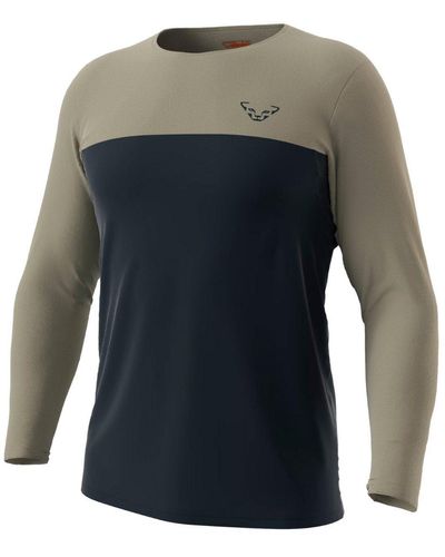 Dynafit T-Shirt Funktionsshirt Traverse S-Tech Langarmshirt - Blau