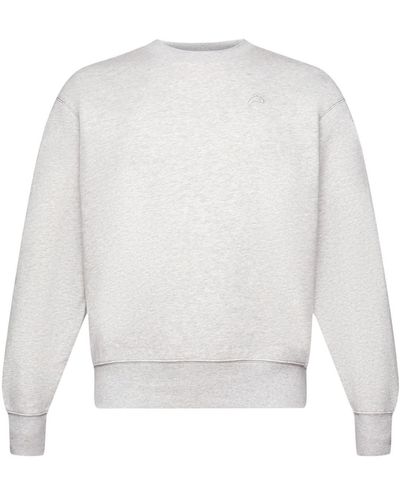 Esprit Sweatshirt mit kleinem Delfinprint (1-tlg) - Weiß