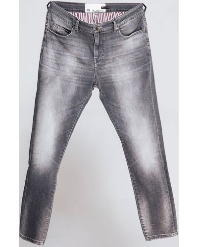 Zhrill Regular-fit-Jeans JIM im 5-Poket-Style - Grau