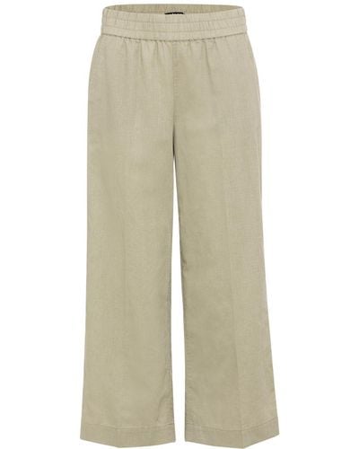 Olsen Stoffhose Trousers Casual Cropped - Natur