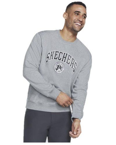 Skechers Trainingspullover Long Sleeve Pullover Crewneck - Weiß
