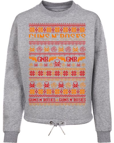 wird zum niedrigsten Preis verkauft! F4NT4STIC Sweatshirt Guns n\' Roses DE Christmas Lyst in | Schwarz Weihnachten Musik,Band,Logo