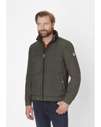 S4 Jackets Blouson MIAMI UP leichte Modern Fit Jacke aus reiner Baumwolle - Grau