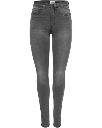 ONLY Skinny-fit-Jeans ONLROYAL LIFE HIGH SK DNN BJ312 - Grau