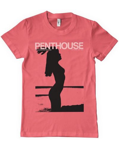 Penthouse September 1981 Cover T-Shirt - Pink