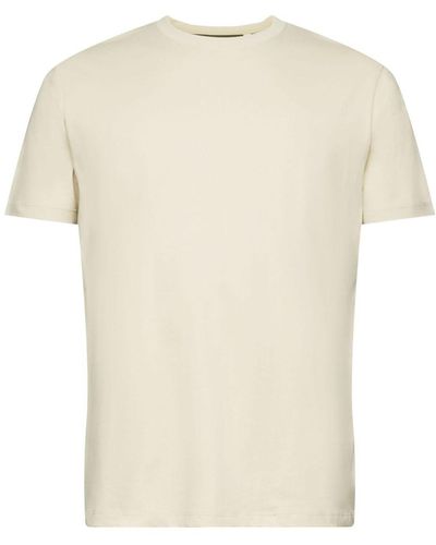 Edc By Esprit Zweifarbiges T-Shirt aus Baumwolle (1-tlg) - Weiß