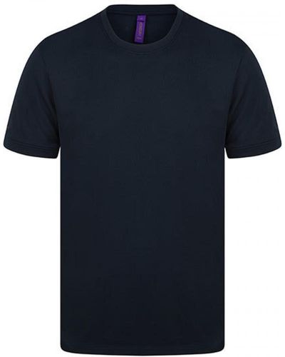 Henbury Rundhalsshirt HiCool® Performance T-Shirt - Blau