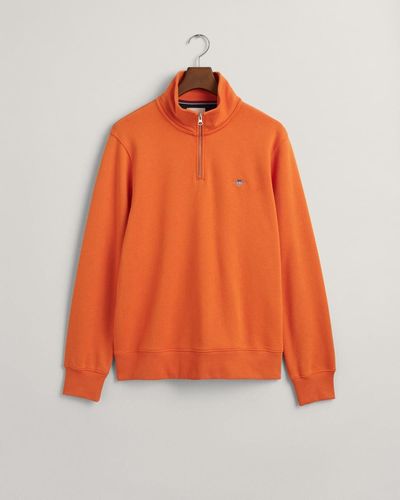 GANT Sweatshirt REG SHIELD HALF ZIP SWEAT - Orange