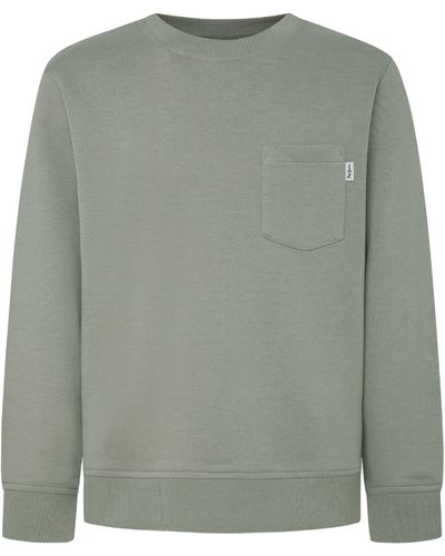 Pepe Jeans Sweatshirt MANS CREW mit Brusttasche - Grau