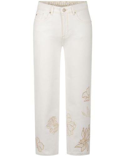 RAFFAELLO ROSSI 5-Pocket-Jeans Kira 6/8 E - Weiß