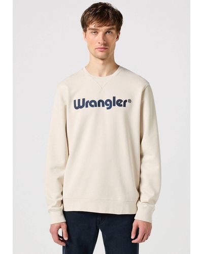 Wrangler Sweatshirt LOGO CREW - Natur
