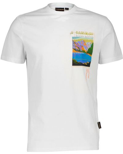 Napapijri T-Shirt CANADA (1-tlg) - Weiß