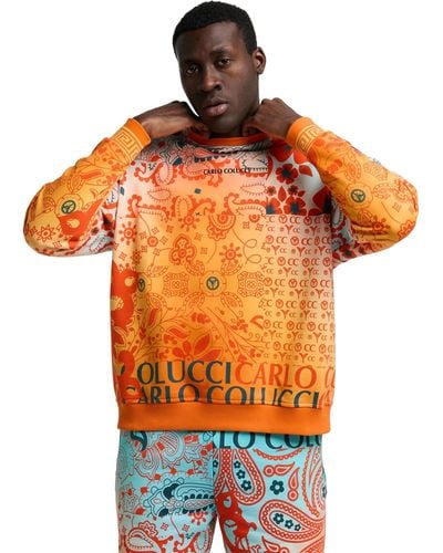 carlo colucci Sweatshirt De Chirico - Orange