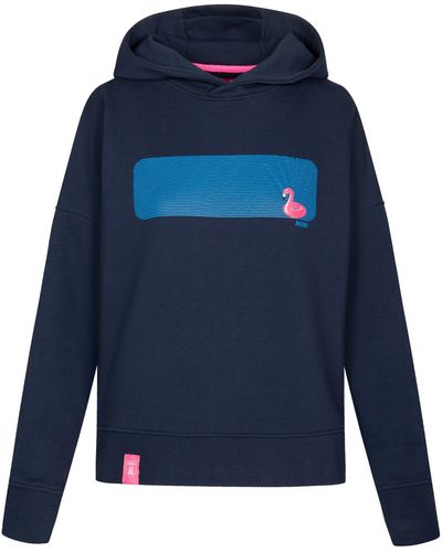 Derbe Sweatshirt Hoody Flamingo Women - Blau