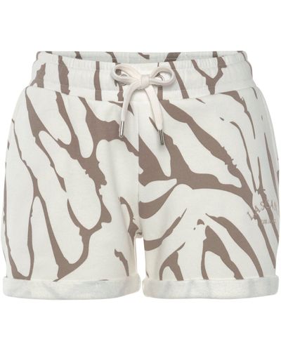 Lascana Relaxshorts -Kurze Hose mit Zebradruck - Weiß