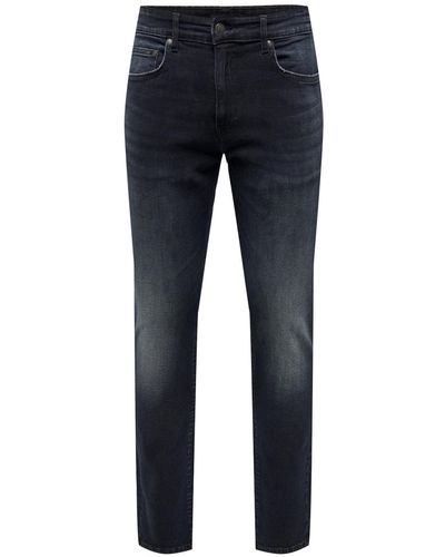 Only & Sons 5-Pocket- Jeans Loom lange Hose (1-tlg) - Blau