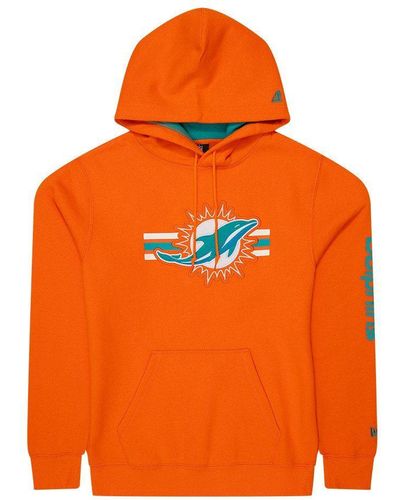 KTZ Hoodie Miami Dolphins (1-tlg) Kängurutasche - Orange