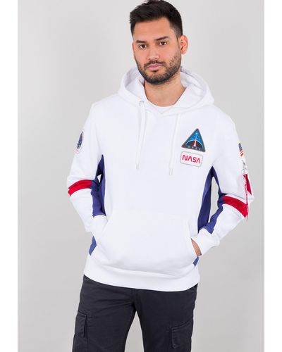 Alpha Industries Hoodie Men - Weiß