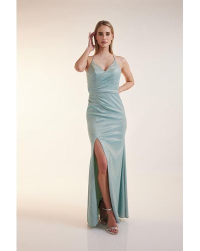 Unique Abendkleid SHINE ON DRESS - Blau