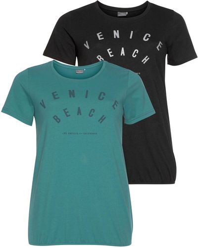 Venice Beach T-Shirt (Packung, 2-tlg) - Grün