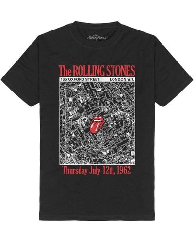 The Rolling Stones T-Shirt Marquee Club Anniversary Map - Schwarz